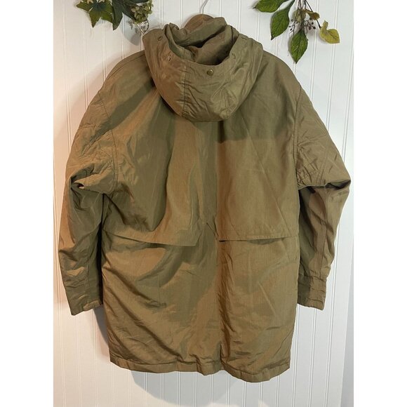 Vintage Utex Small Green Hooded Parka Coat With Wooden Toggles & Front Pockets - Picture 2 of 16